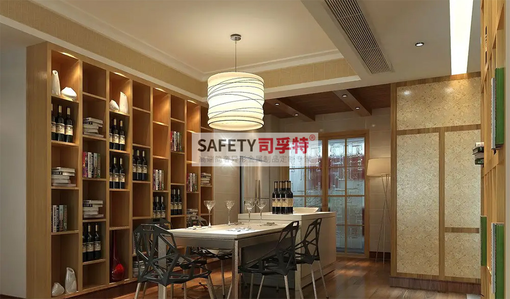 酒柜放到哪里合適？什么酒柜顯得高檔？【不銹鋼酒柜(圖4)